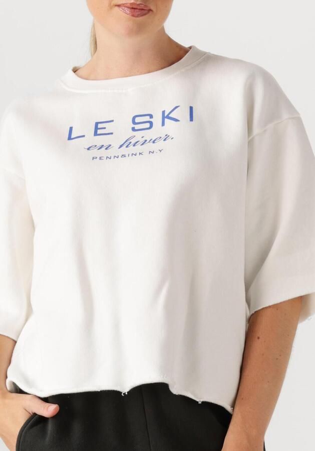 PENN & INK Dames Tops & T-shirts Sweater W25f1702 Wit - Foto 3