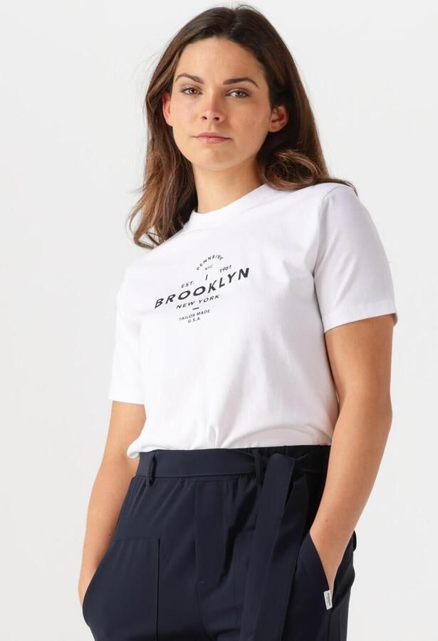 PENN & INK Dames Tops & T-shirts T-shirt Print Wit - Foto 4