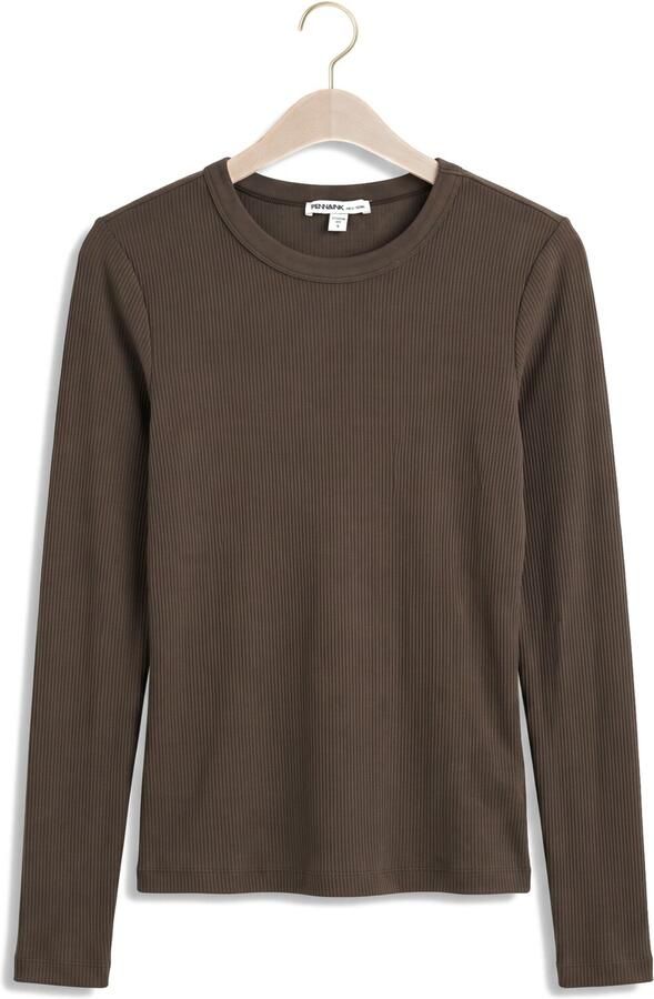 PENN & INK Dames Tops & T-shirts W26f1963 Donkergroen - Foto 4