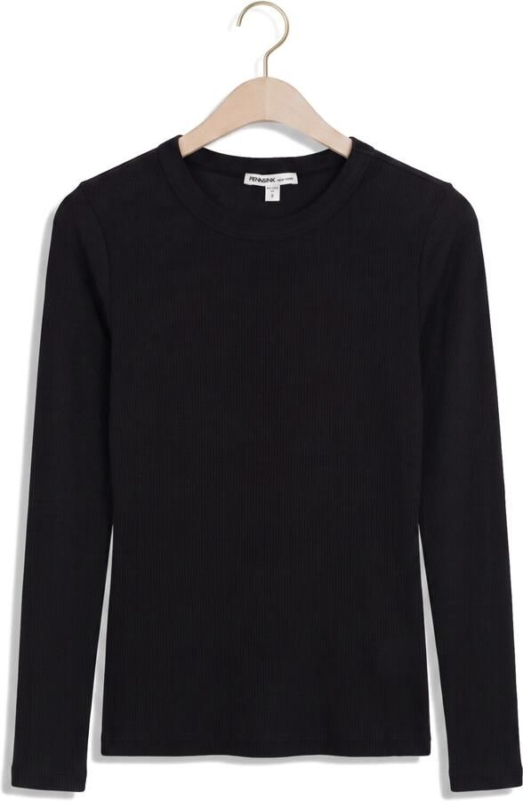 PENN & INK Dames Tops & T-shirts W26f1963 Zwart - Foto 4