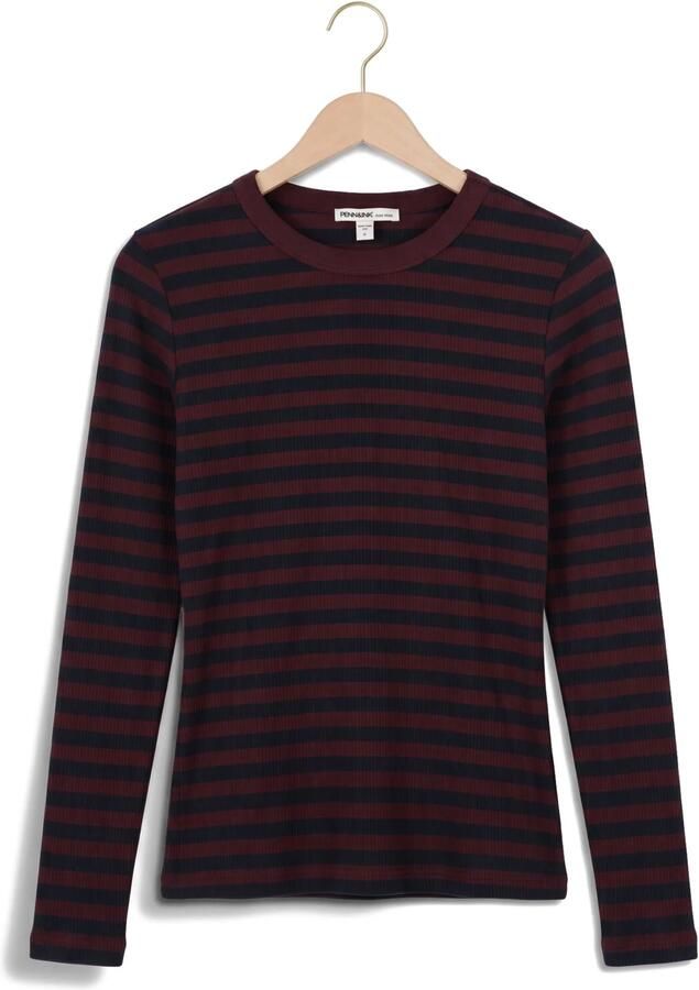 PENN & INK Dames Tops & T-shirts W26f1964 Bordeaux - Foto 2