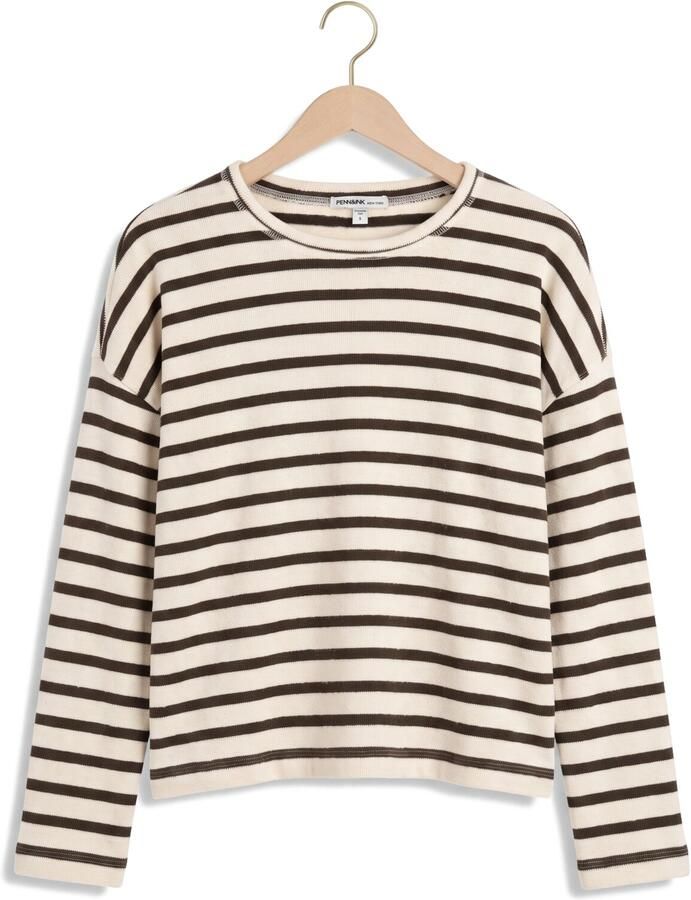 PENN & INK Dames Tops & T-shirts W26t1313 Creme - Foto 2