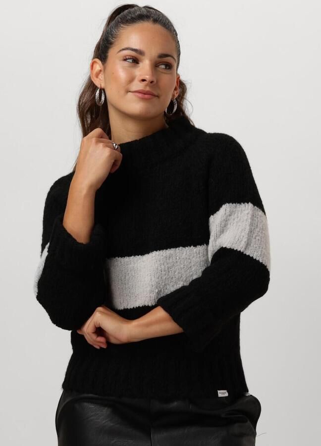 PENN & INK Dames Truien & Vesten 225 Jumper Stripe Zwart - Foto 4