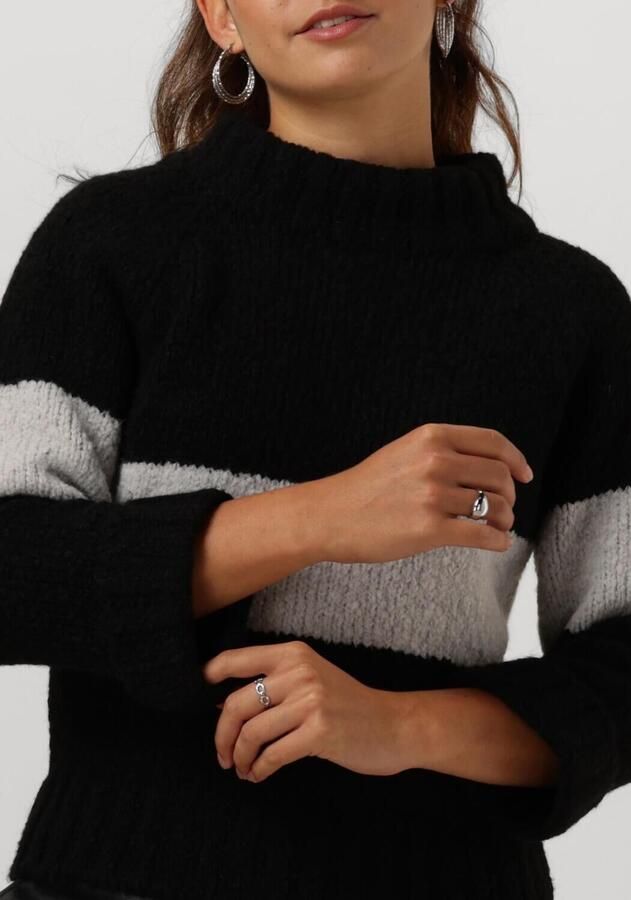 PENN & INK Dames Truien & Vesten 225 Jumper Stripe Zwart - Foto 2