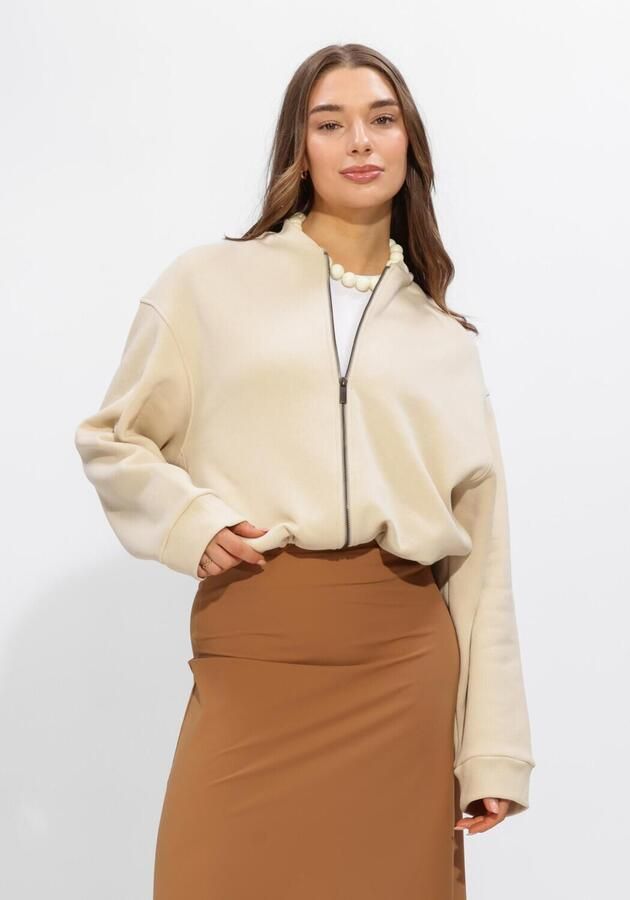 PENN & INK Dames Truien & Vesten Cardigan Print Beige