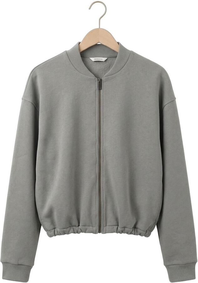 PENN & INK Dames Truien & Vesten Cardigan Print Lichtgrijs - Foto 2