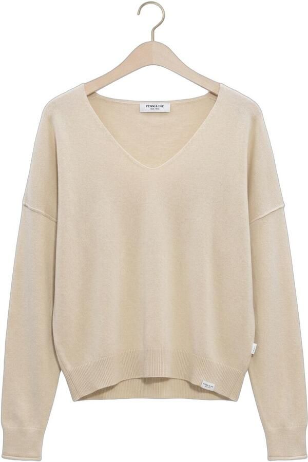 PENN & INK Dames Truien & Vesten Jumper Beige - Foto 4