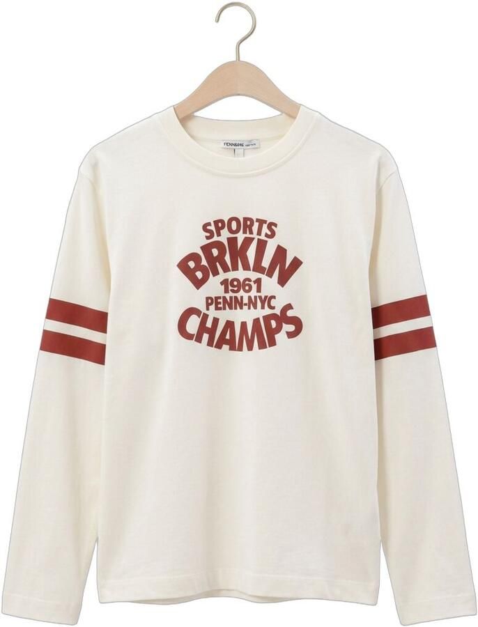 PENN & INK Dames Truien & Vesten Longsleeve Print Ecru - Foto 2