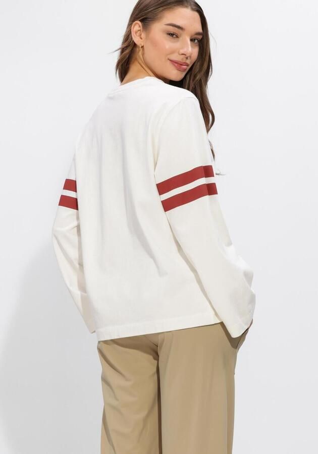 PENN & INK Dames Truien & Vesten Longsleeve Print Ecru - Foto 4