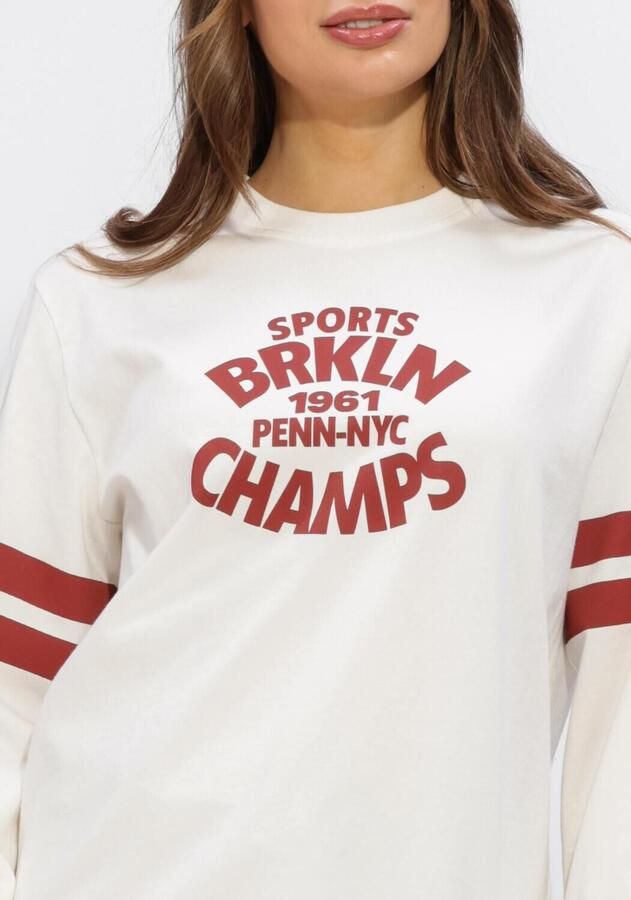 PENN & INK Dames Truien & Vesten Longsleeve Print Ecru - Foto 3