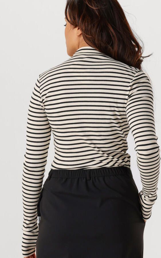 PENN & INK Dames Truien & Vesten Longsleeve Stripe Creme - Foto 2
