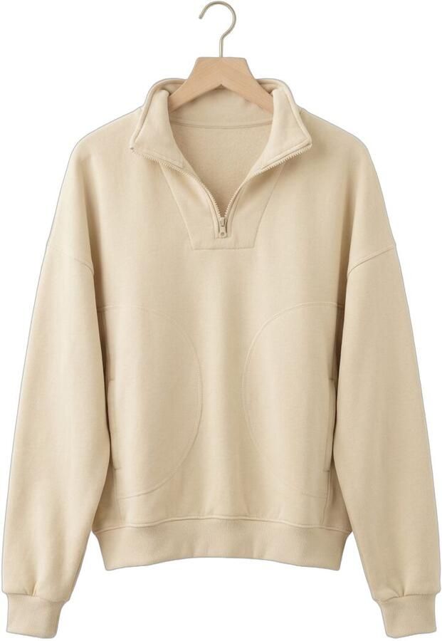 PENN & INK Dames Truien & Vesten Sweater Beige - Foto 4