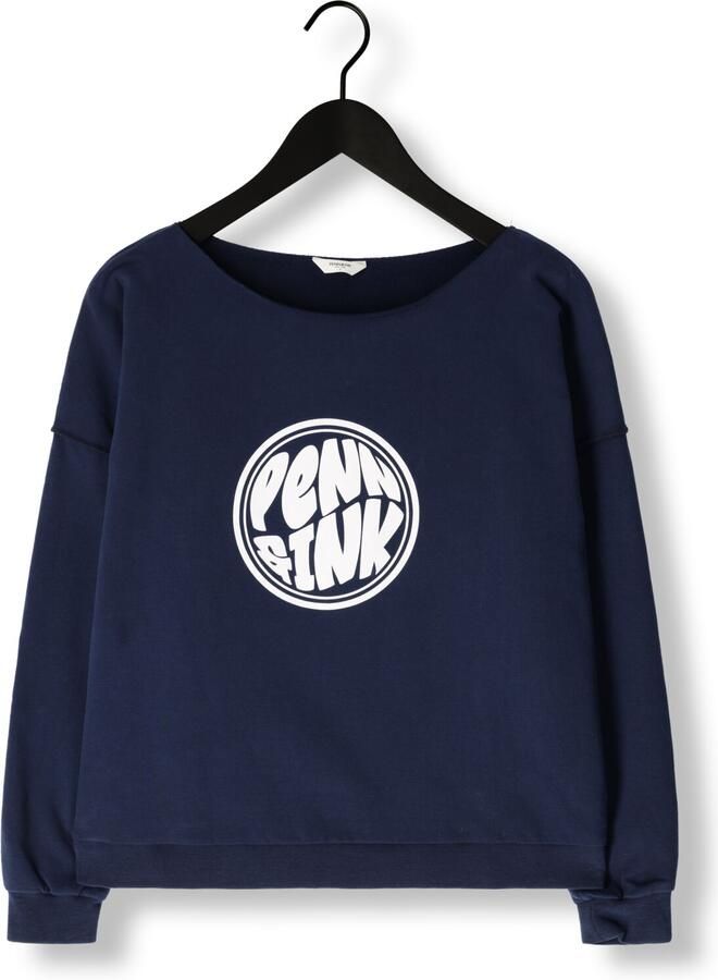 PENN & INK Dames Truien & Vesten Sweater Print Donkerblauw