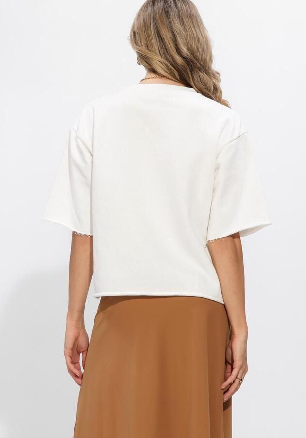 PENN & INK Dames Truien & Vesten Sweater Print Gebroken Wit - Foto 3