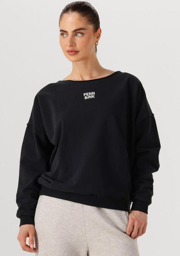 PENN & INK Dames Truien & Vesten Sweater W25f1703 Zwart - Foto 4