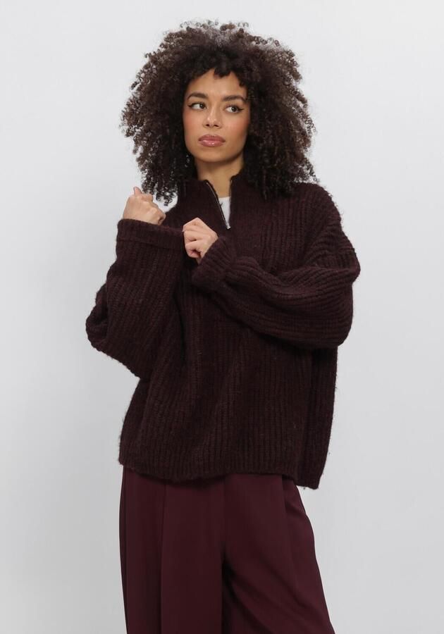 PENN & INK Dames Truien & Vesten W26c395 Bordeaux