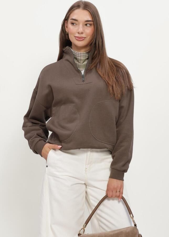 PENN & INK Dames Truien & Vesten W26f1925 Bruin
