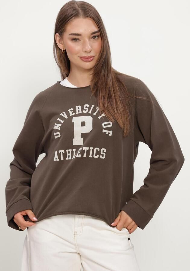 PENN & INK Dames Truien & Vesten W26f1926 Bruin - Foto 4
