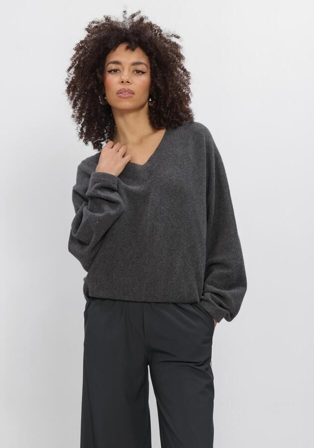 PENN & INK Dames Truien & Vesten W26f1943 Donkergrijs
