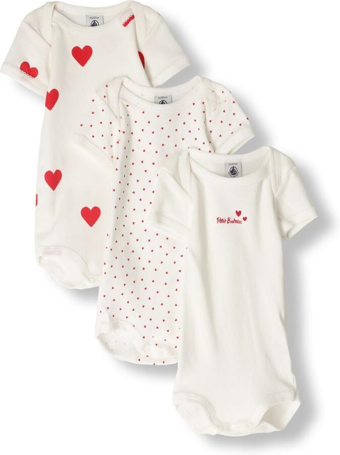 PETIT BATEAU Baby Rompers 3 Bodies Us Mc Wit
