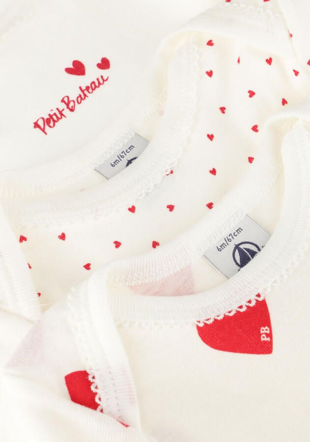 PETIT BATEAU Baby Rompers 3 Bodies Us Ml Wit