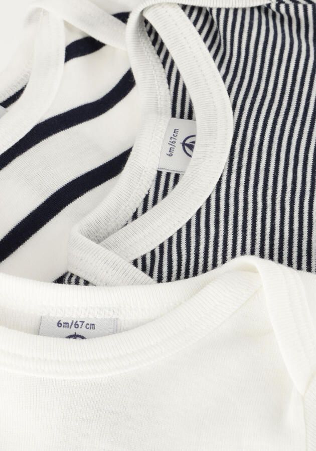 PETIT BATEAU Baby Rompers 3 Bodies Us Ml Wit