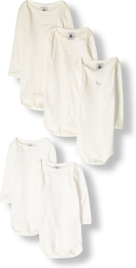 Petit Bateau Pyjama's nachthemden BODY US ML PACK X5