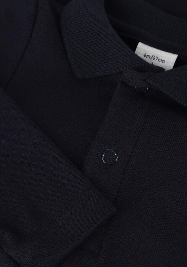 PETIT BATEAU Baby Rompers Body Ml Col Polo Blauw