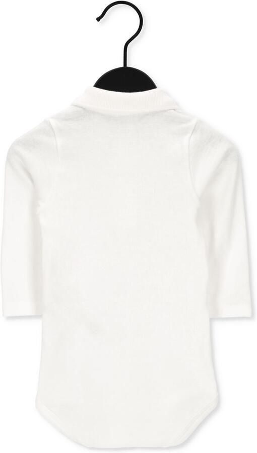 PETIT BATEAU Baby Rompers Body Ml Col Polo Wit - Foto 3
