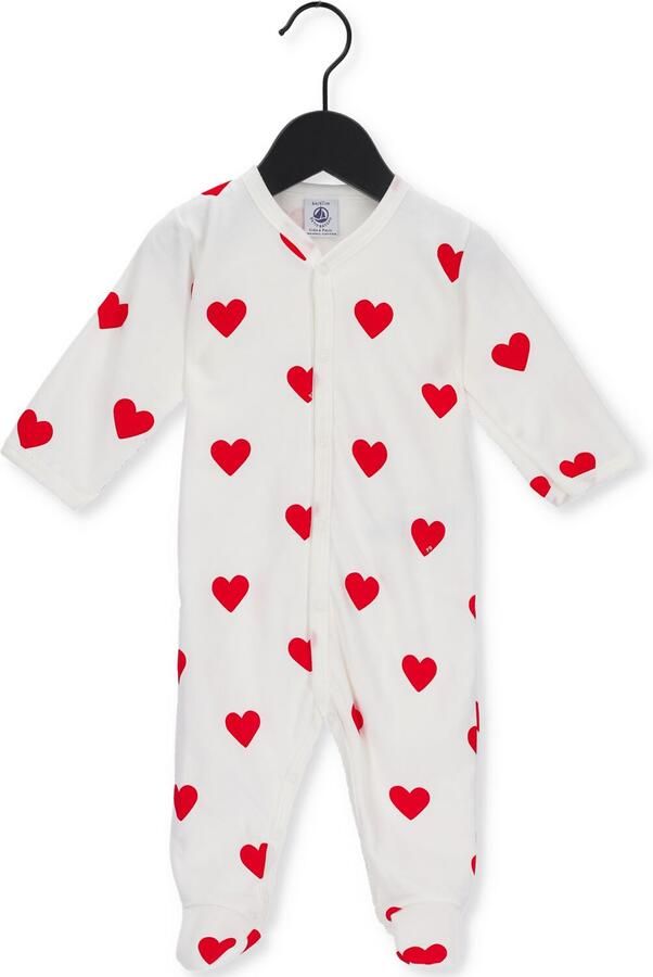 PETIT BATEAU Baby Rompers Dors Bien Y Chaud Wit