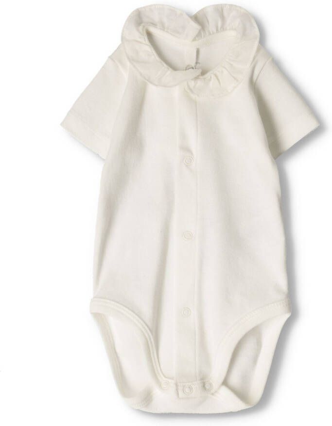 PETIT BATEAU Baby Rompers Body Mc Col Polo Wit