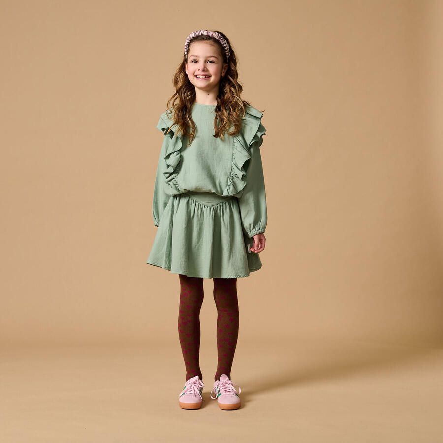 PETIT BLUSH Meisjes Blouses Ruffle Blouse Groen