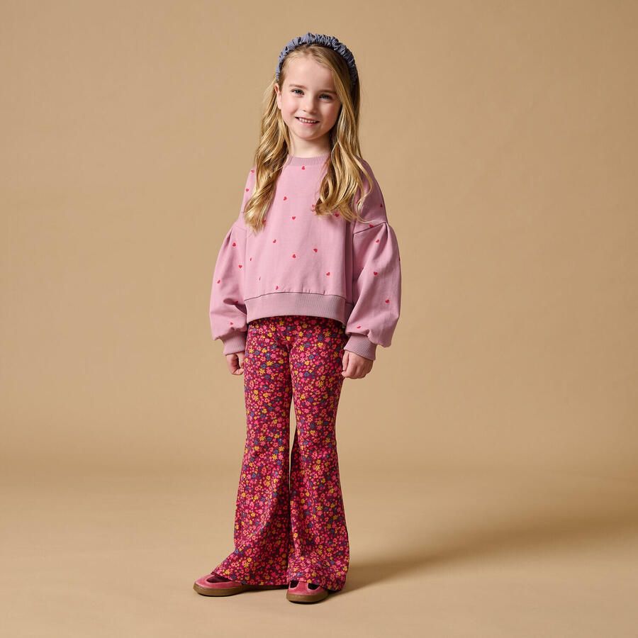 PETIT BLUSH Meisjes Broeken Bowie Flared Pants Bordeaux