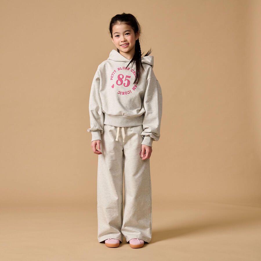 PETIT BLUSH Meisjes Broeken Wide Leg Jogger Lichtgrijs