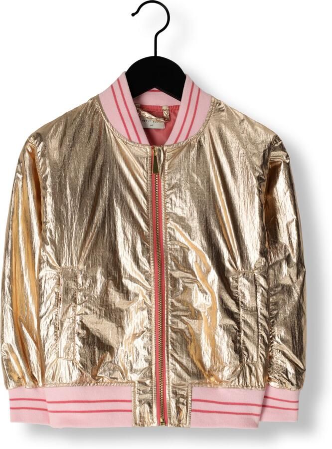 PETIT BLUSH Meisjes Jassen Metallic Jacket Goud - Foto 4