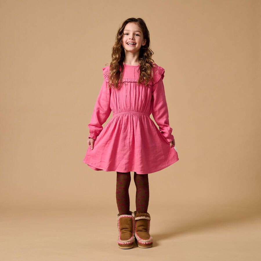 PETIT BLUSH Meisjes Jurken Ruffle Dress Fuchsia
