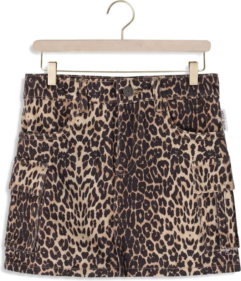 PETIT BLUSH Meisjes Rokken Denim Cargo Skirt Bruin