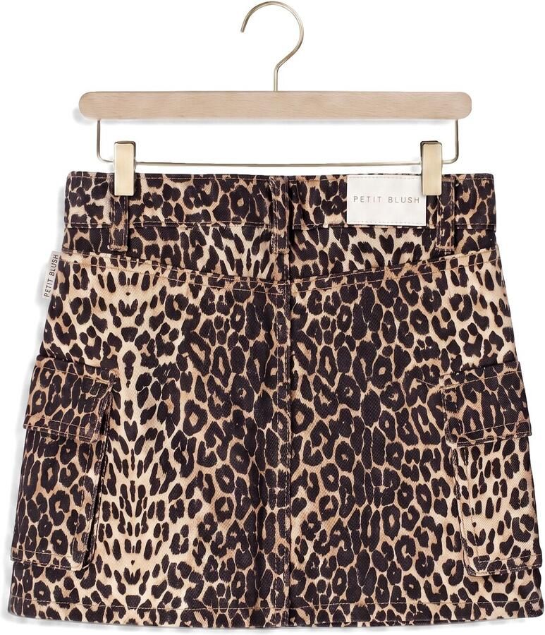 PETIT BLUSH Meisjes Rokken Denim Cargo Skirt Bruin - Foto 2
