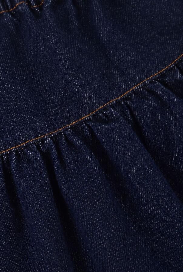PETIT BLUSH Meisjes Rokken Denim Mini Ruffle Skirt Donkerblauw - Foto 2