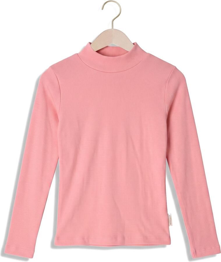 PETIT BLUSH Meisjes Tops & T-shirts Rib Turtle Neck Roze