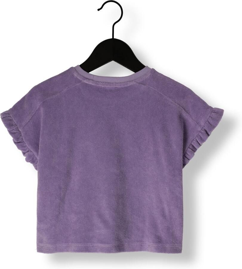 PETIT BLUSH Meisjes Tops & T-shirts Towel Ruffle Top Paars - Foto 2