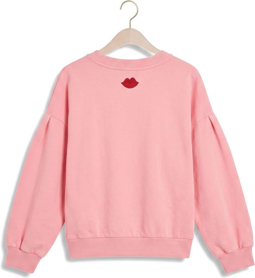 PETIT BLUSH Meisjes Truien & Vesten Easy Sweater Bisous Roze - Foto 2