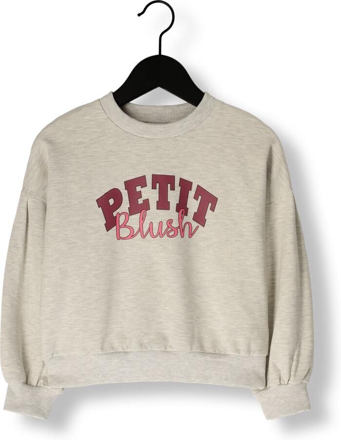PETIT BLUSH Meisjes Truien & Vesten Easy Sweater Logo Ecru - Foto 3