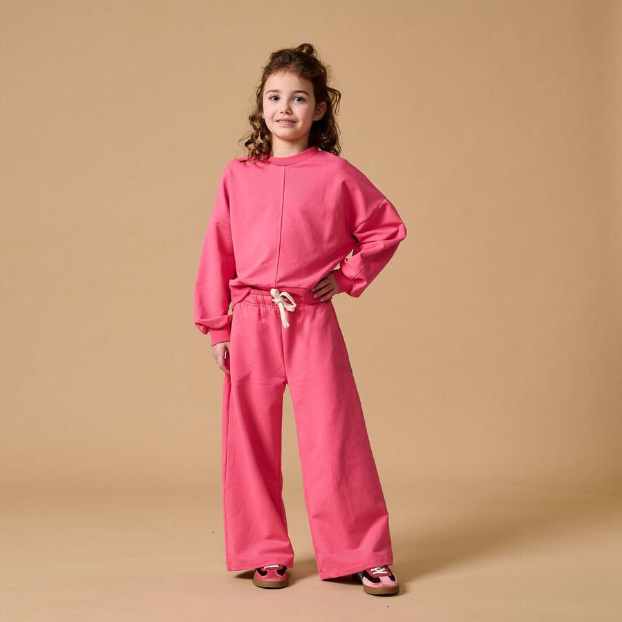 PETIT BLUSH Meisjes Broeken Wide Leg Jogger Roze