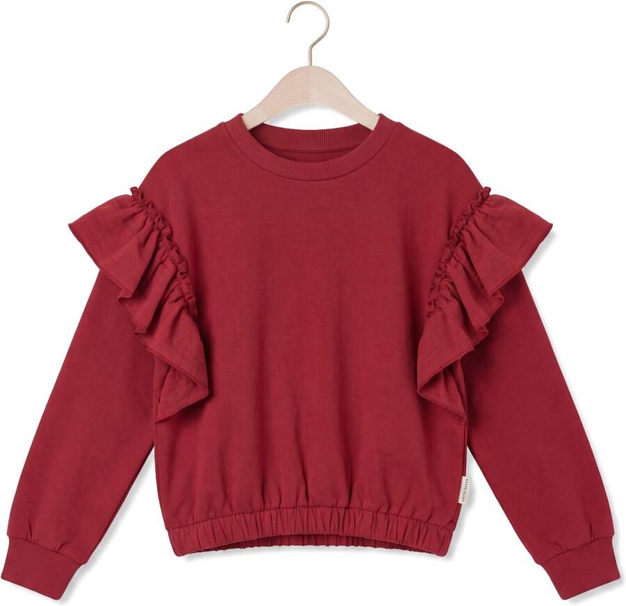 PETIT BLUSH Meisjes Truien & Vesten Sweater Ruffles Bordeaux