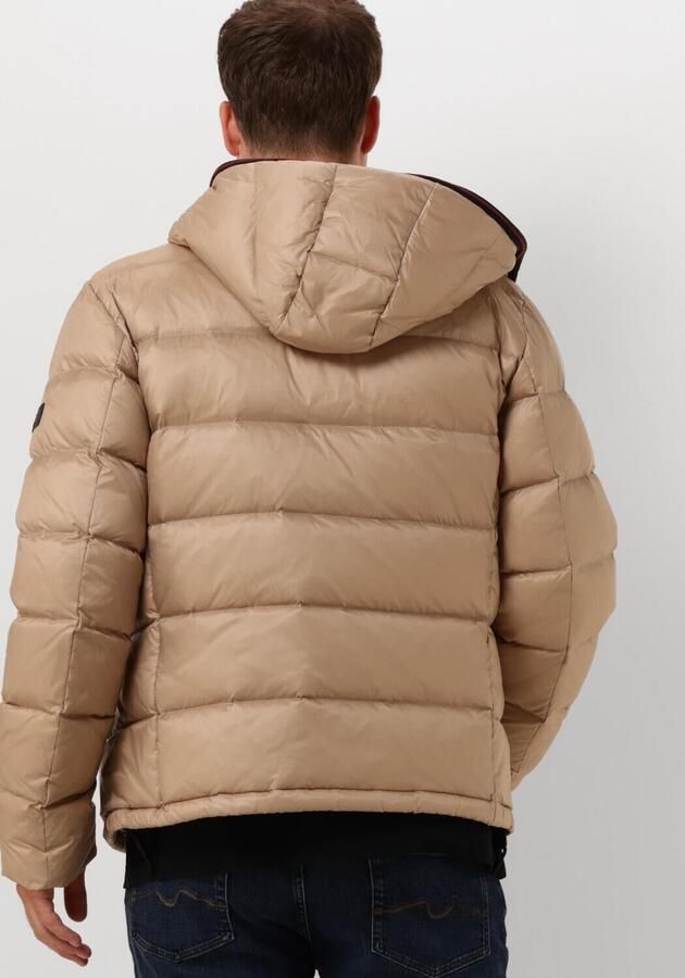 Peuterey Lichtgewicht Ripstop Gewatteerde Jas met Capuchon Beige Heren - Foto 2