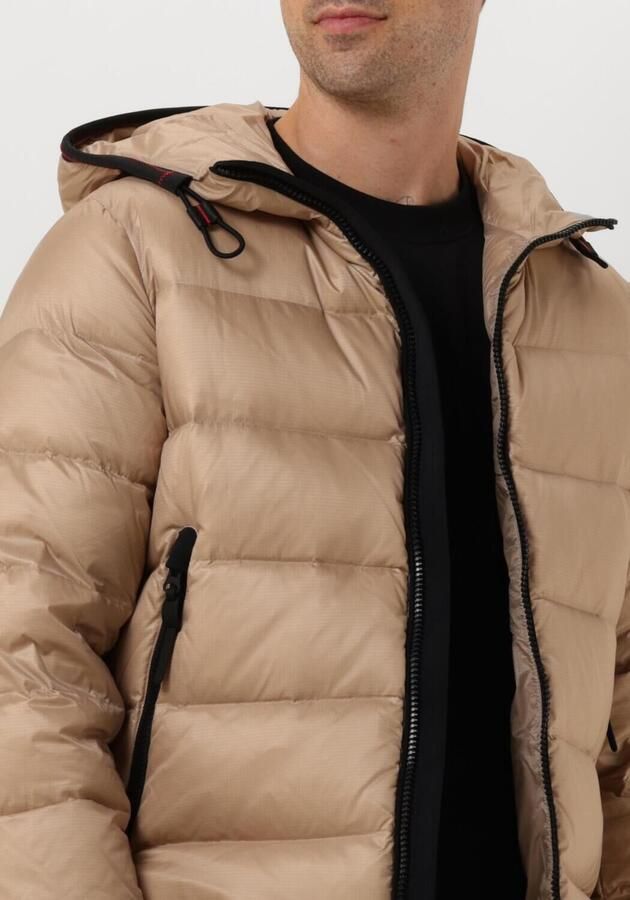 Peuterey Lichtgewicht Ripstop Gewatteerde Jas met Capuchon Beige Heren - Foto 3