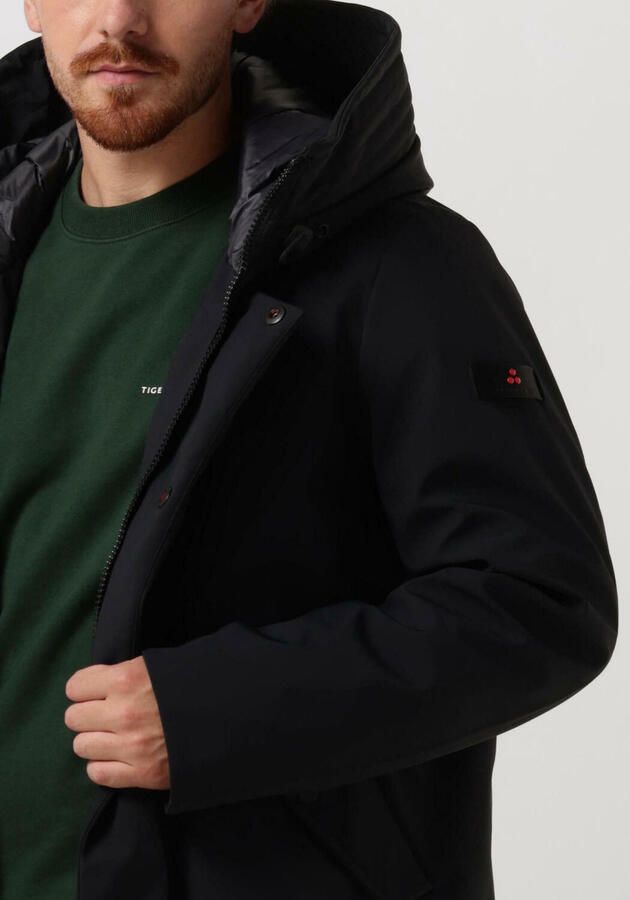 Peuterey Heren Kasa Kp01 Parka van Waterdichte Drielagige Stof Black Heren