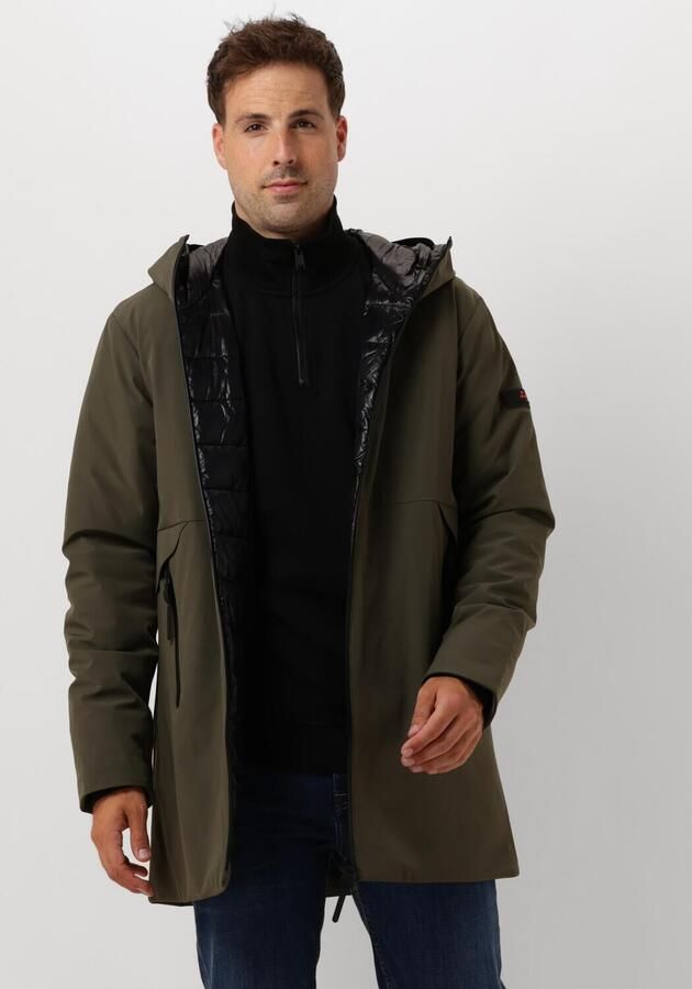 Peuterey Groene sweatshirt met ritssluiting voor heren Groen Heren - Foto 4