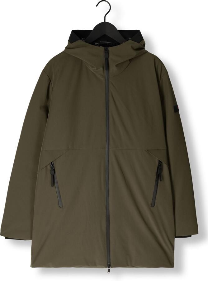 Peuterey Groene sweatshirt met ritssluiting voor heren Groen Heren